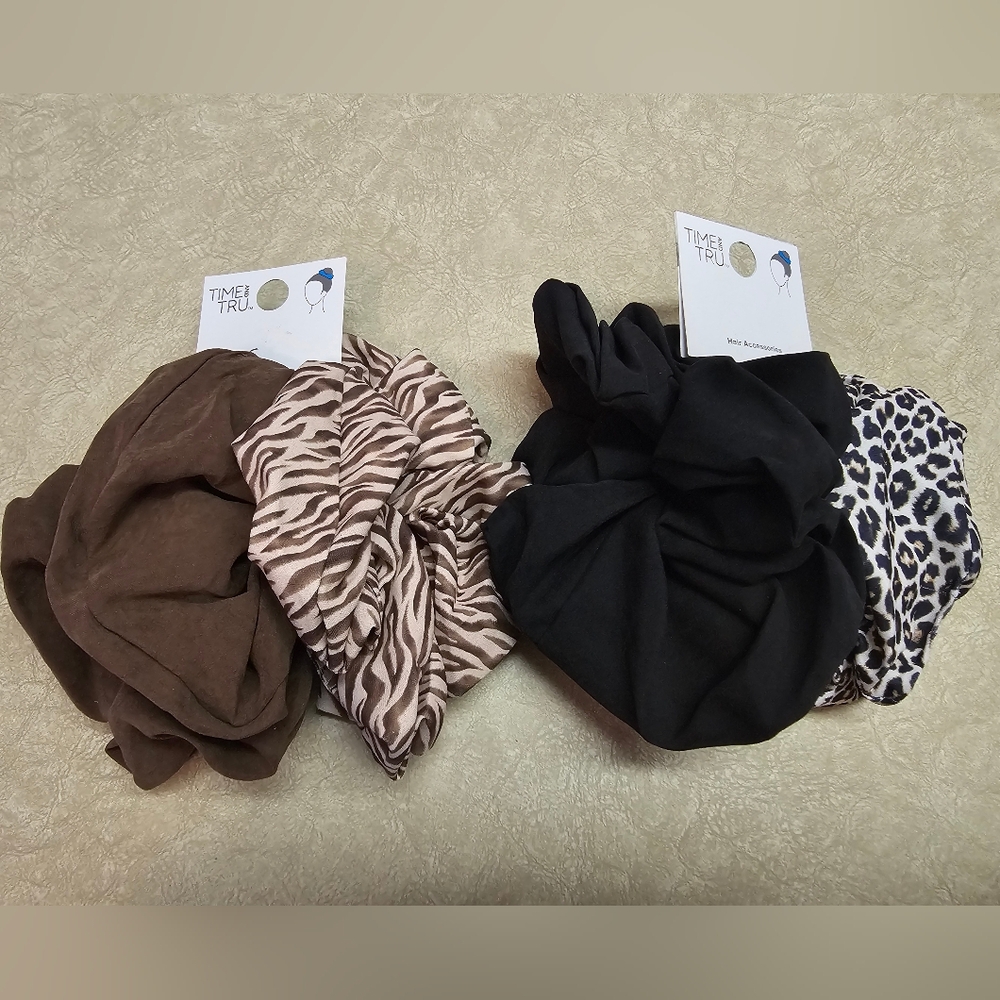 Large Scrunchie Hair Tie Set Of 2